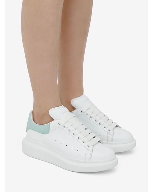McQueen White Oversized Lace-Up Sneakers