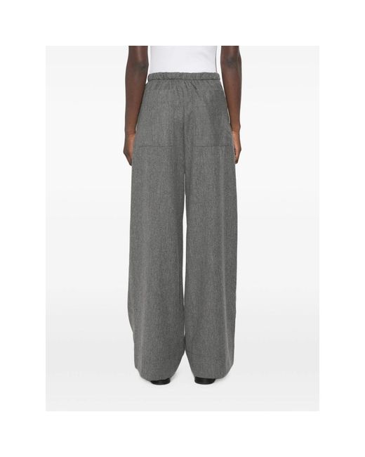 Soeur Gray Drawstringwaist Wideleg Trousers