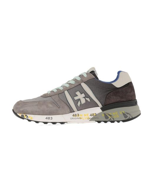 Premiata Gray Lander 4586 Casual Sports Shoes for men