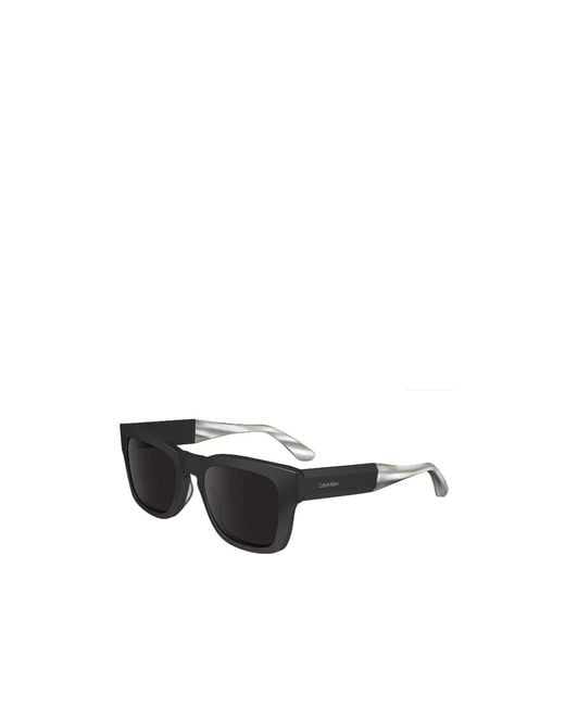 Calvin Klein White Rectangular Frame Sunglasses for men