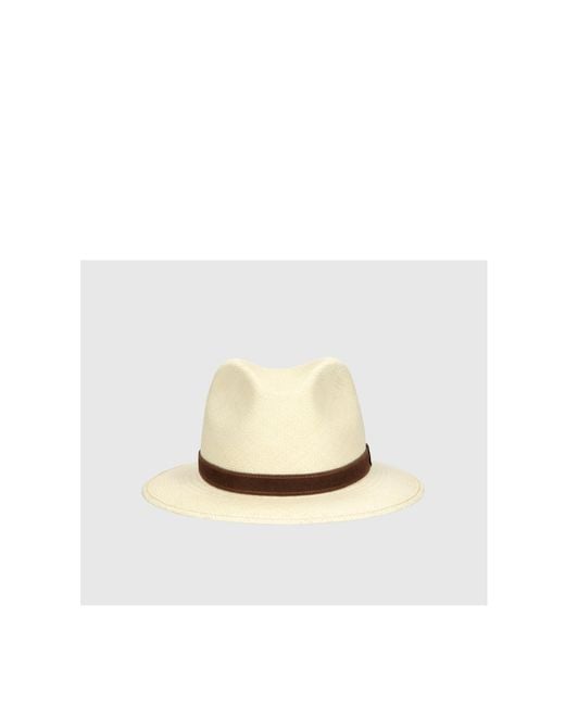 Borsalino White Country Panama Quito Hat for men