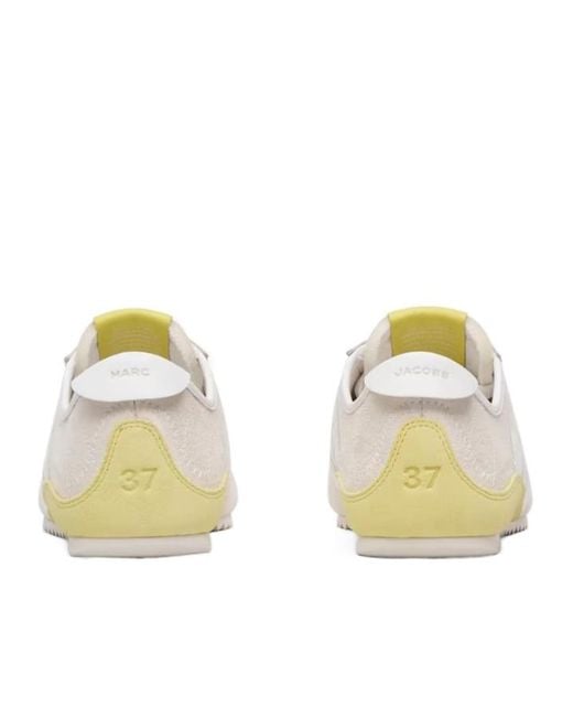 Marc Jacobs White The Brushed Satin 400 Bleecker Runners