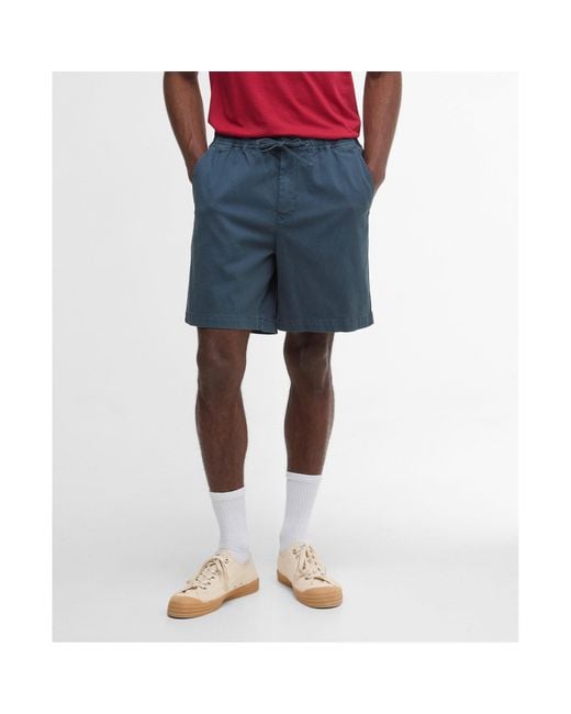 Barbour Blue Drawstring Shorts for men