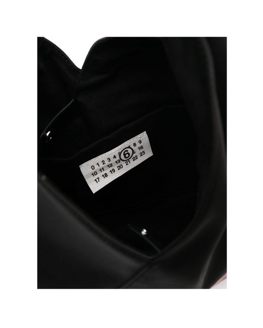 MM6 by Maison Margiela Black Small Year Of The Snake Japanese Tote Bag for men