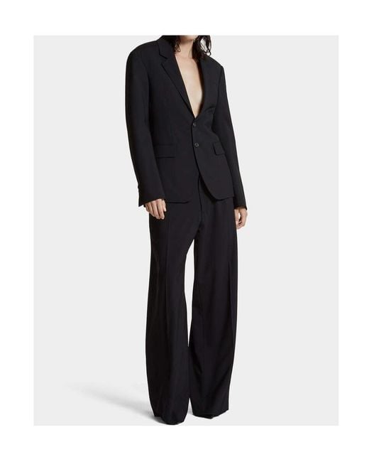 DSquared² Blue Single-Breasted Blazer