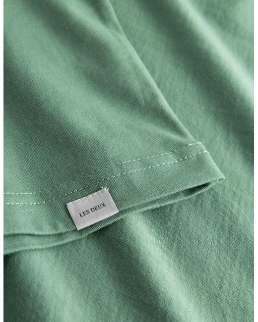 Les Deux Green T-Shirt With Round Neck And Short Sleeves for men