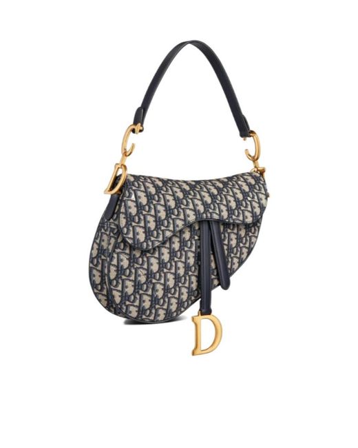 Dior White Saddle Messenger Bag