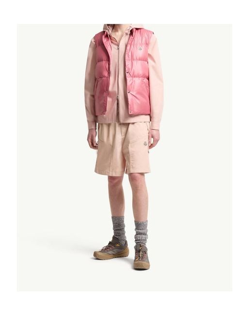 Moncler Natural Cotton Poplin Bermuda Shorts for men