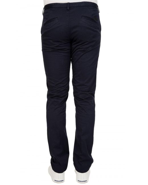 Boss Blue Logo Details Casual Pants for men