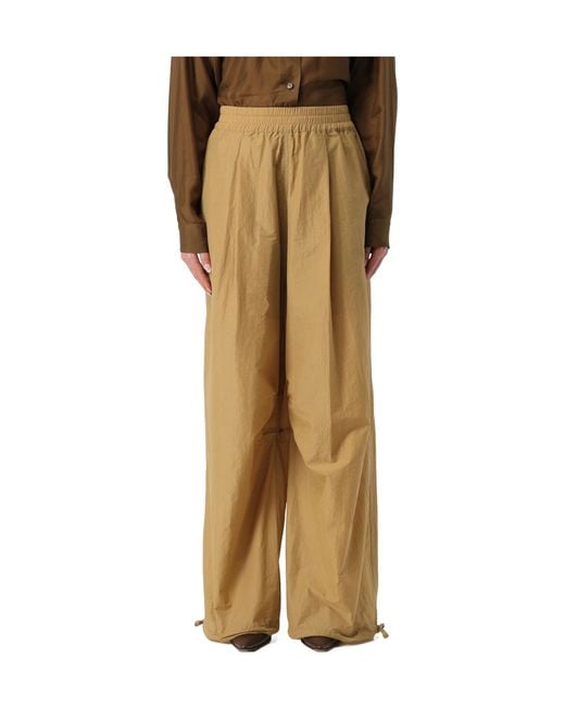 Philosophy Di Lorenzo Serafini Yellow Wide Leg Drawstring Pants