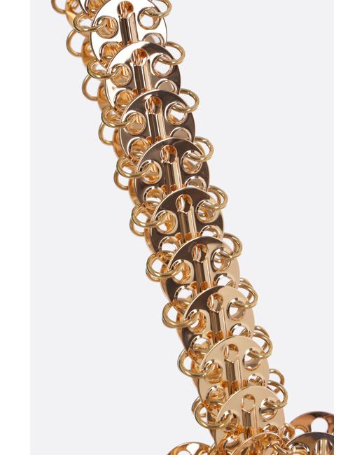 Rabanne Brown Chain-Link Crop Top