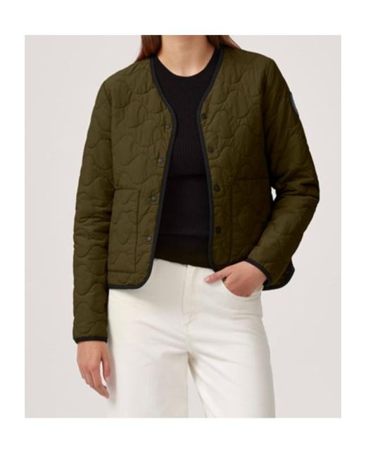 Canada Goose Green Annex Logo Patch Reversible Jacket