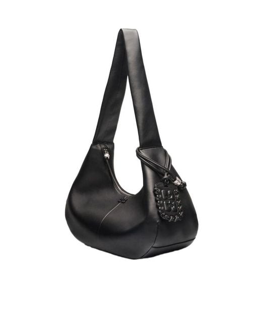 Ganni Black Medium Hobo Bag