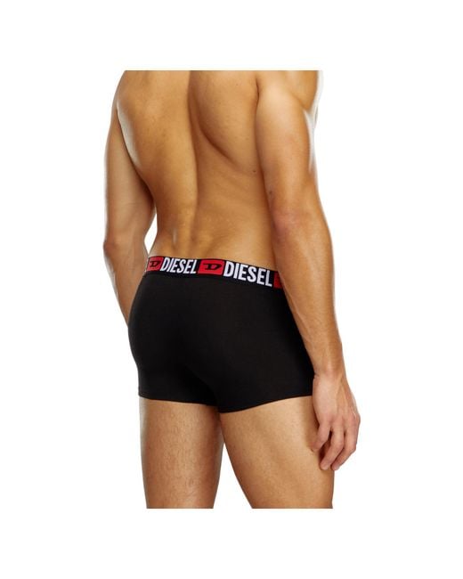 DIESEL Black 3 Pack Logo Waistband Boxers for men
