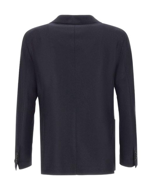 Tagliatore Blue Single Breasted Tailored Blazer for men