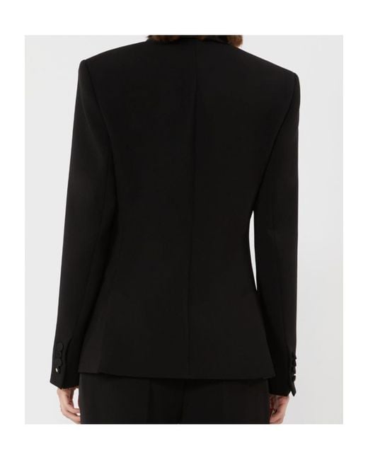Max Mara Black Cady Tuxedo Jacket