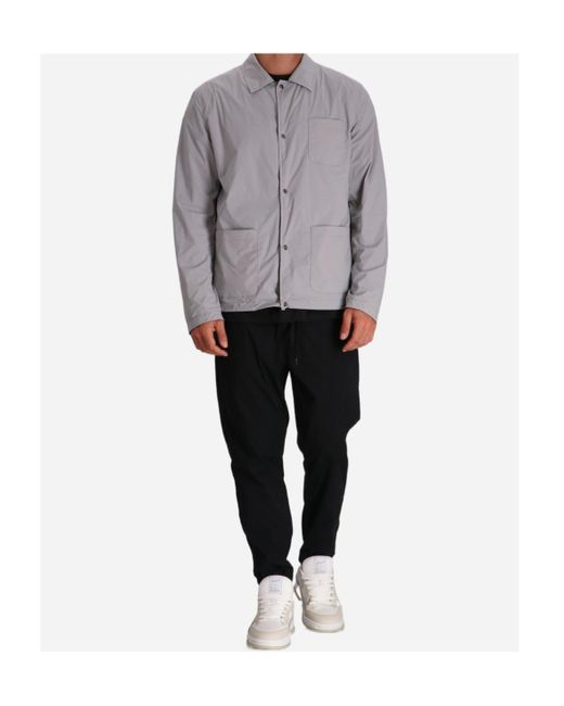 Herno Gray Reversible Shirt Jacket for men