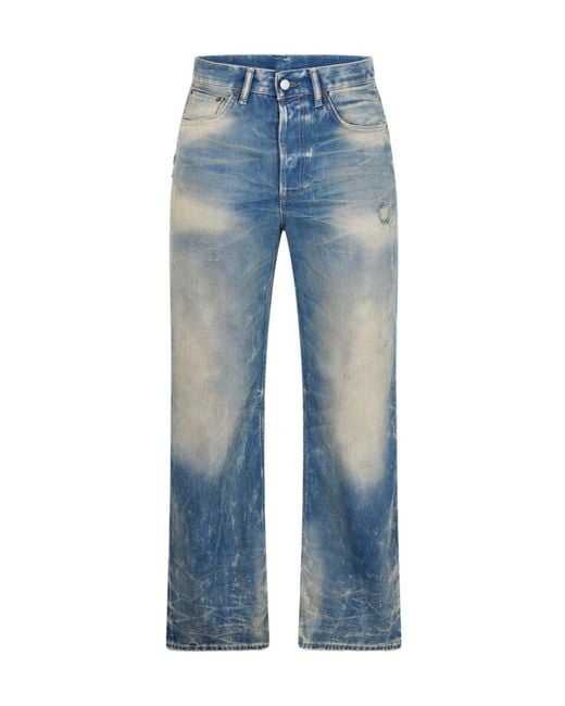 Acne Blue Wide Leg Jeans for men