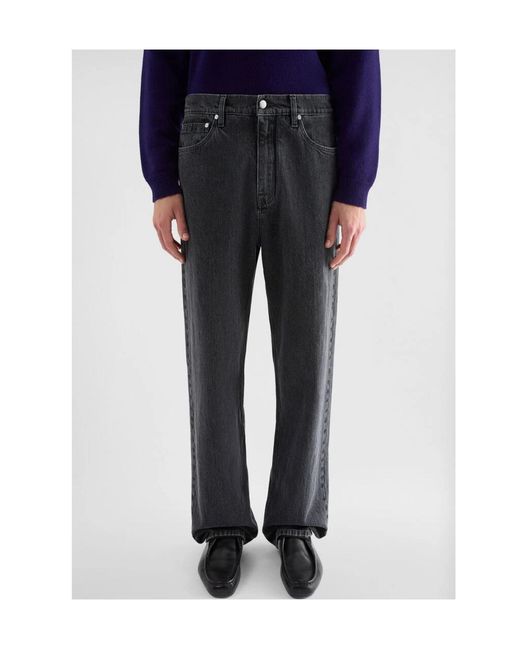 Jil Sander Gray Straight-Leg Relaxed Jeans for men
