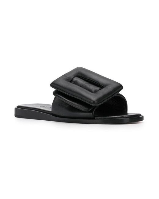 Boyy Black Puffy Sandal