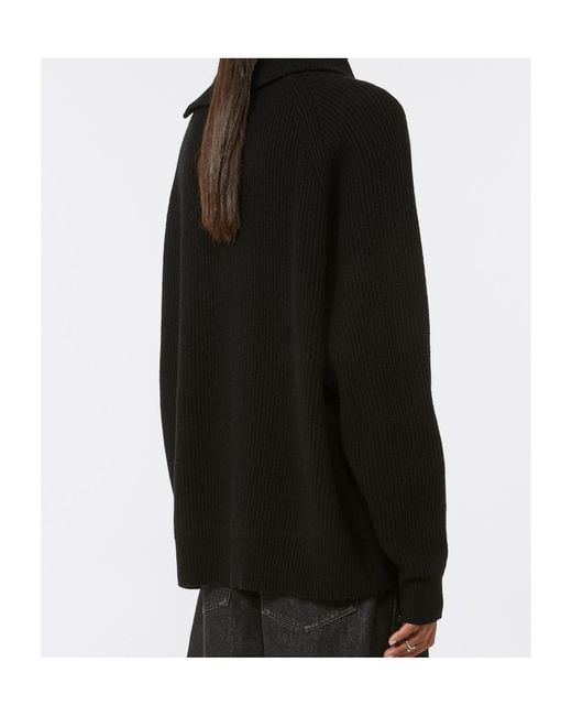 Sportmax Black Salpa Loose Fit Knitted Jumper