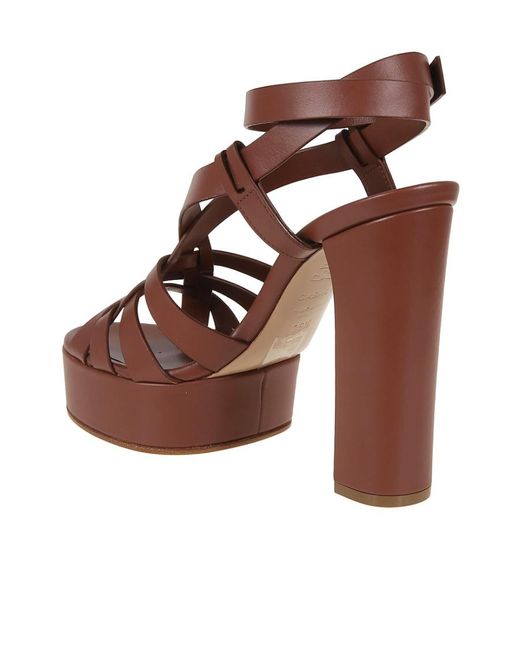 Casadei Brown Betty Platform Sandals