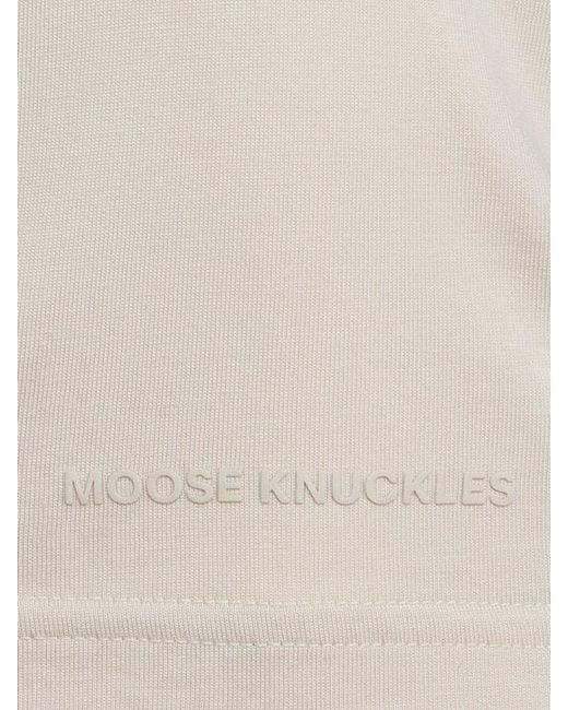 Moose Knuckles White Duluth T-Shirt for men
