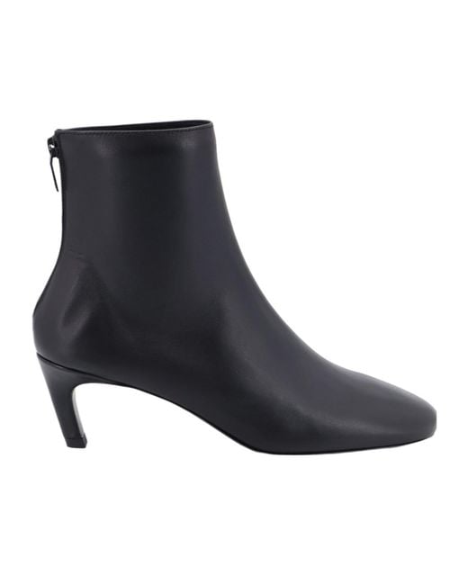 Totême Black Totême Stiletto-Heel Zipped Ankle Boots
