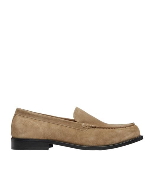 A.P.C. Brown Suede Loafers for men
