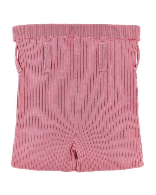 Prada Pink Ribbed Leggings