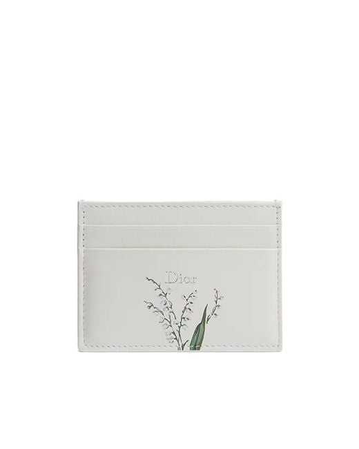 Dior White Freesia Card Holder