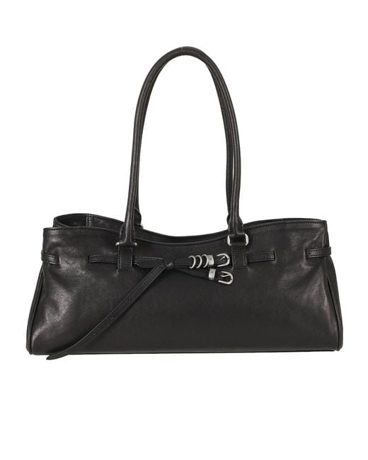 MARGE SHERWOOD Black Top Handle Handbag