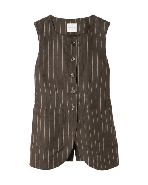 Posse Green Single-Breasted Vest