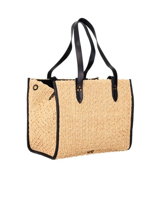 Jérôme Dreyfuss Natural Medium Leon Woven Tote Bag