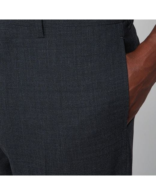Prada Blue Wool Pants for men