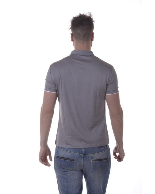 Armani Jeans Purple Logo Slim Polo Shirt for men