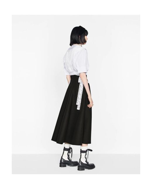 Dior Black Medium And Long Skirt