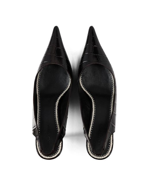 Fendi Black Patent Pointedtoe High Heels