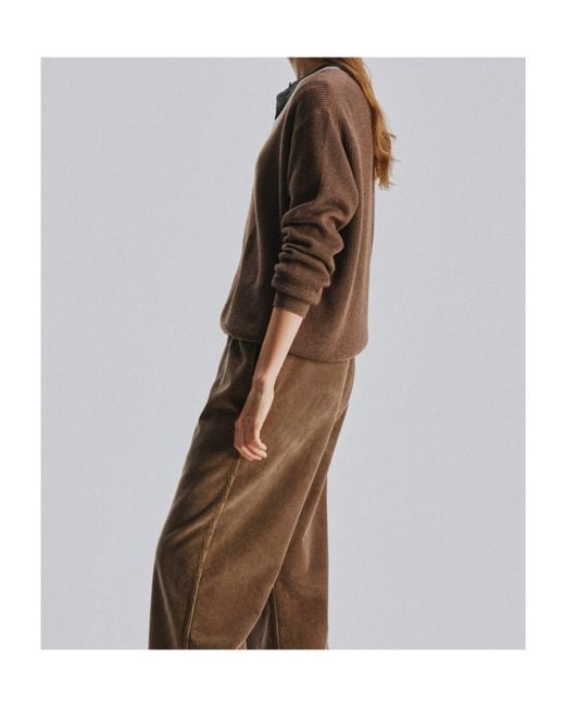 The Row Brown Long-Sleeved Knitwear