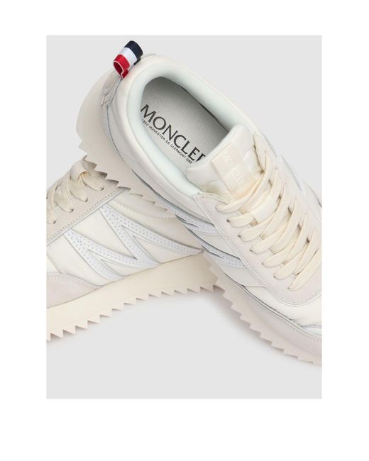 Moncler White Laced Sneakers for men