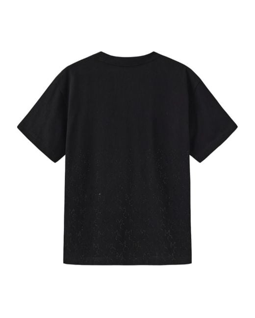 Marissa Chiara Black Short-Sleeved T-Shirt for men