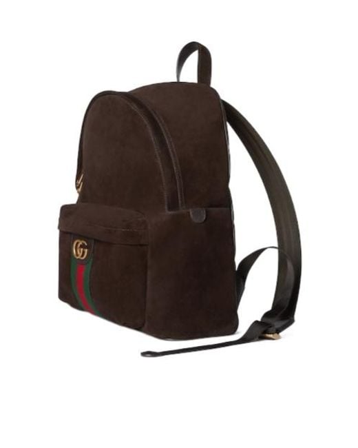 Gucci Brown Ophidia Medium Backpack for men