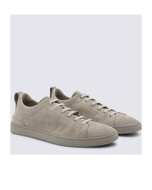 Church's Gray Round Toe Lace-Up Sneakers for men