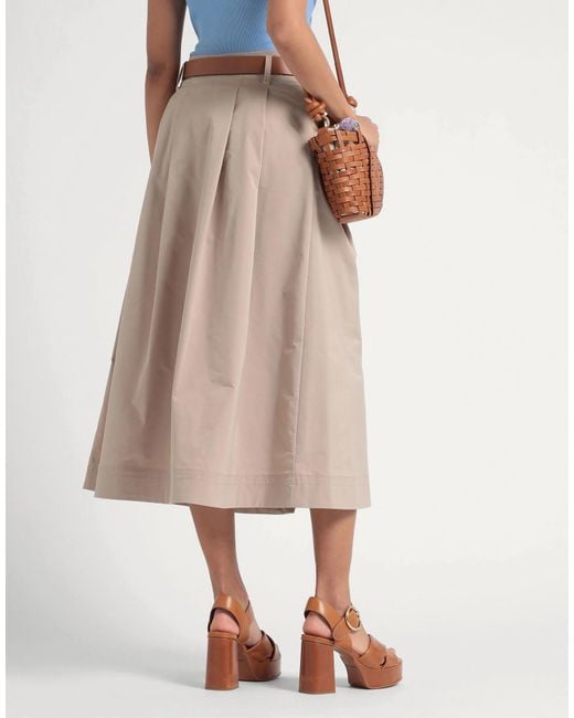 MAX&Co. Natural Midi Skirts