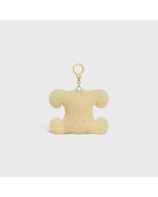 Céline White Triomphe Pom-Pom Charm