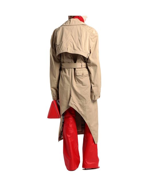 Balenciaga Natural Long Stylish Trench Coat