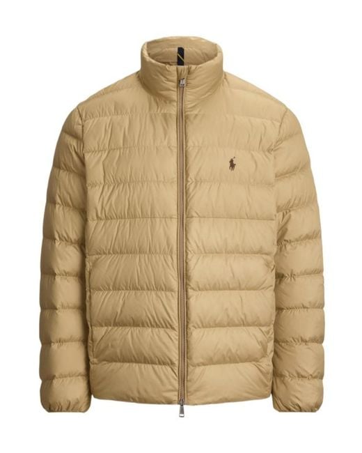 Polo Ralph Lauren Natural Quilted Mock-Neck Jacket for men
