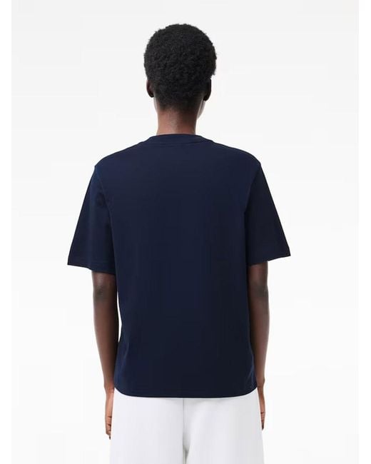 Lacoste Blue Relaxed Fit Soft T-Shirt