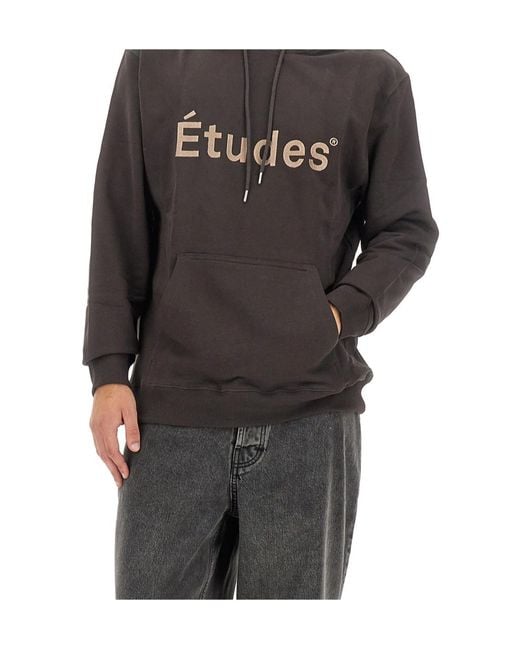 Etudes Studio Black Klein Tudes Organic Cotton Hoodie for men