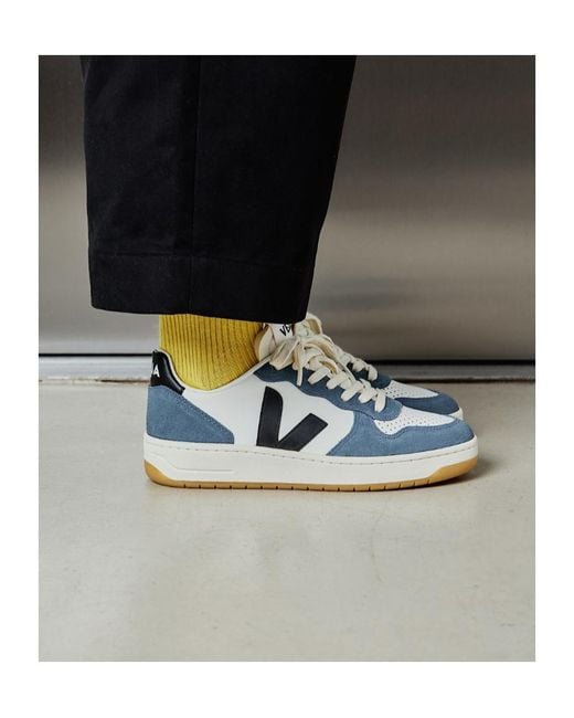 Veja Blue V-10 Low-Top Sneakers